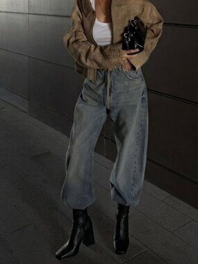 NEW Nastygal Square Toe Block Bootie size 5